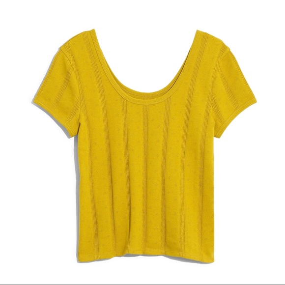 NEW MADEWELL POINTELLE KNIT TOP - Picture 7 of 7